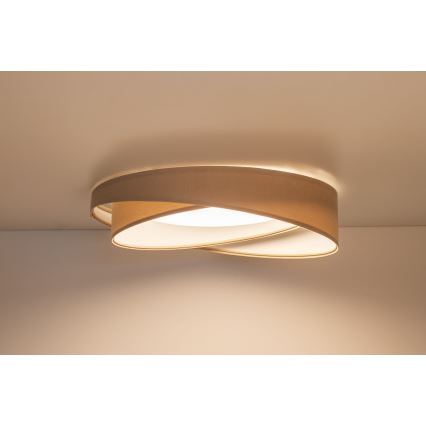 LED taklampa GALAXY MODERN LED/24W/230V Ø 55 cm beige/vit
