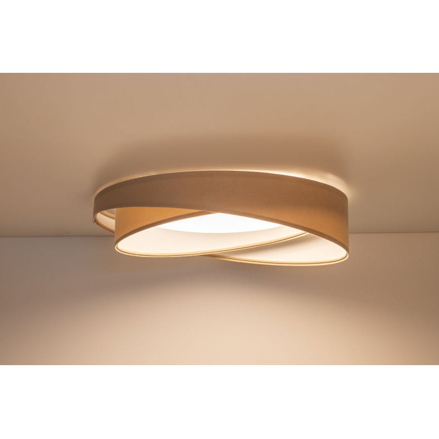 LED taklampa GALAXY MODERN LED/24W/230V Ø 55 cm beige/vit
