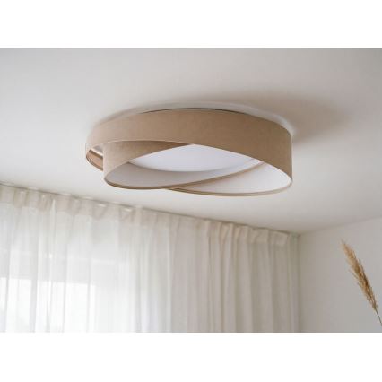 LED taklampa GALAXY MODERN LED/24W/230V Ø 55 cm beige/vit