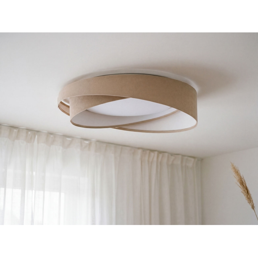 LED taklampa GALAXY MODERN LED/24W/230V Ø 55 cm beige/vit