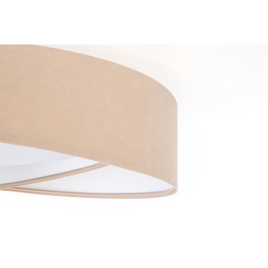 LED taklampa GALAXY MODERN LED/24W/230V Ø 55 cm beige/vit