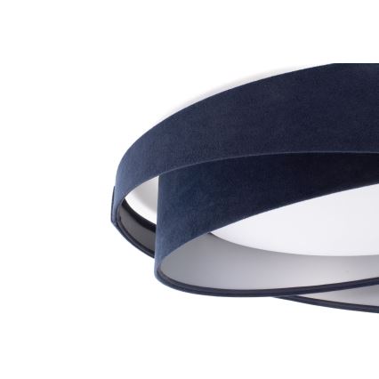 LED-taklampa GALAXY MODERN LED/24W/230V Ø 55 cm blå/silver