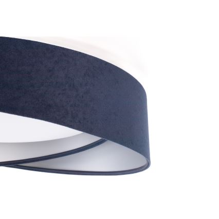 LED-taklampa GALAXY MODERN LED/24W/230V Ø 55 cm blå/silver