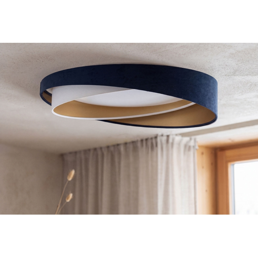 LED taklampa GALAXY MODERN LED/24W/230V Ø 55 cm blå/vit/guld