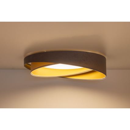 LED-taklampa GALAXY MODERN LED/24W/230V Ø 55 cm grå/beige/guld