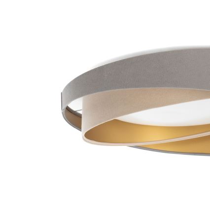 LED-taklampa GALAXY MODERN LED/24W/230V Ø 55 cm grå/beige/guld