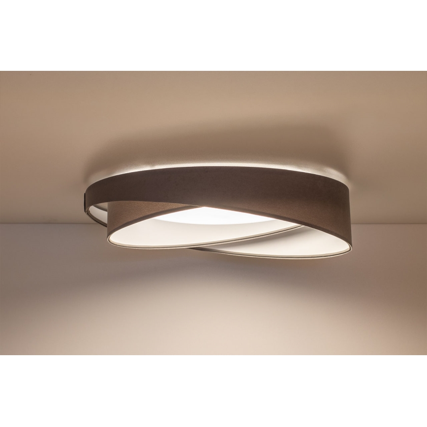 LED taklampa GALAXY MODERN LED/24W/230V Ø 55 cm grå/vit