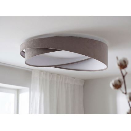 LED taklampa GALAXY MODERN LED/24W/230V Ø 55 cm grå/vit