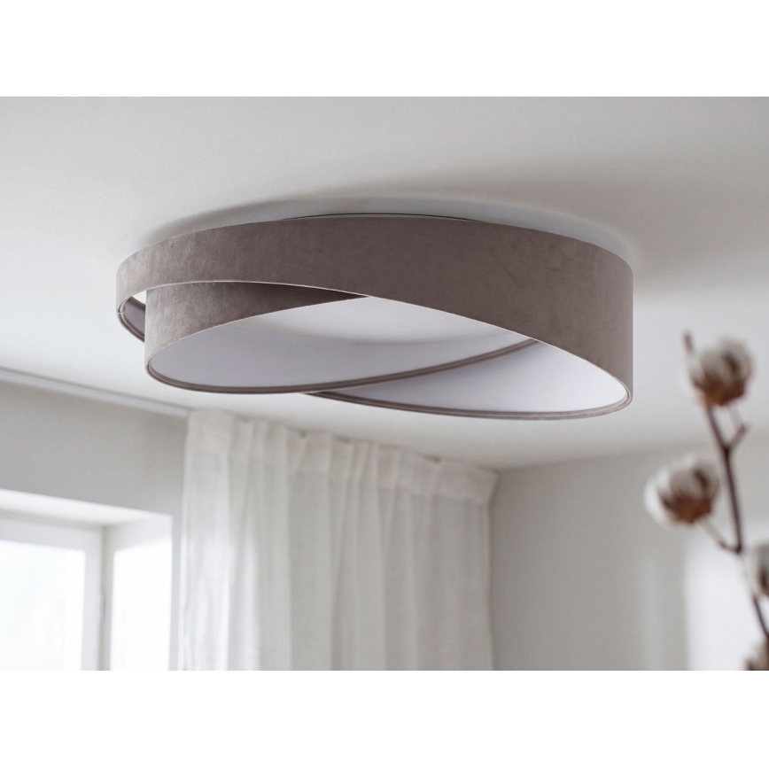 LED taklampa GALAXY MODERN LED/24W/230V Ø 55 cm grå/vit