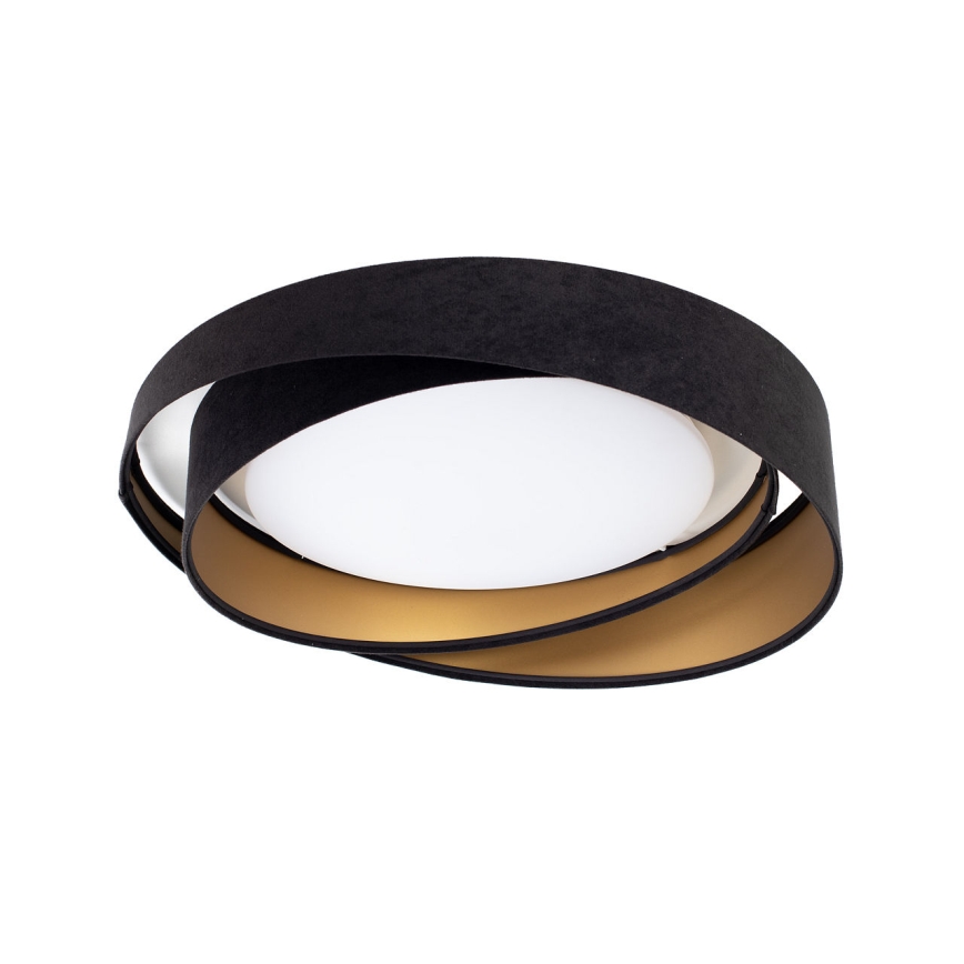 LED taklampa GALAXY MODERN LED/24W/230V Ø 55 cm svart/guld