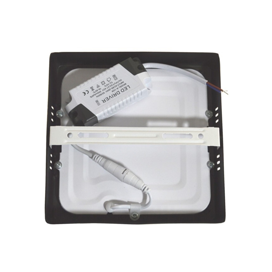 LED taklampa GERRY LED/12W/230V 4000K svart