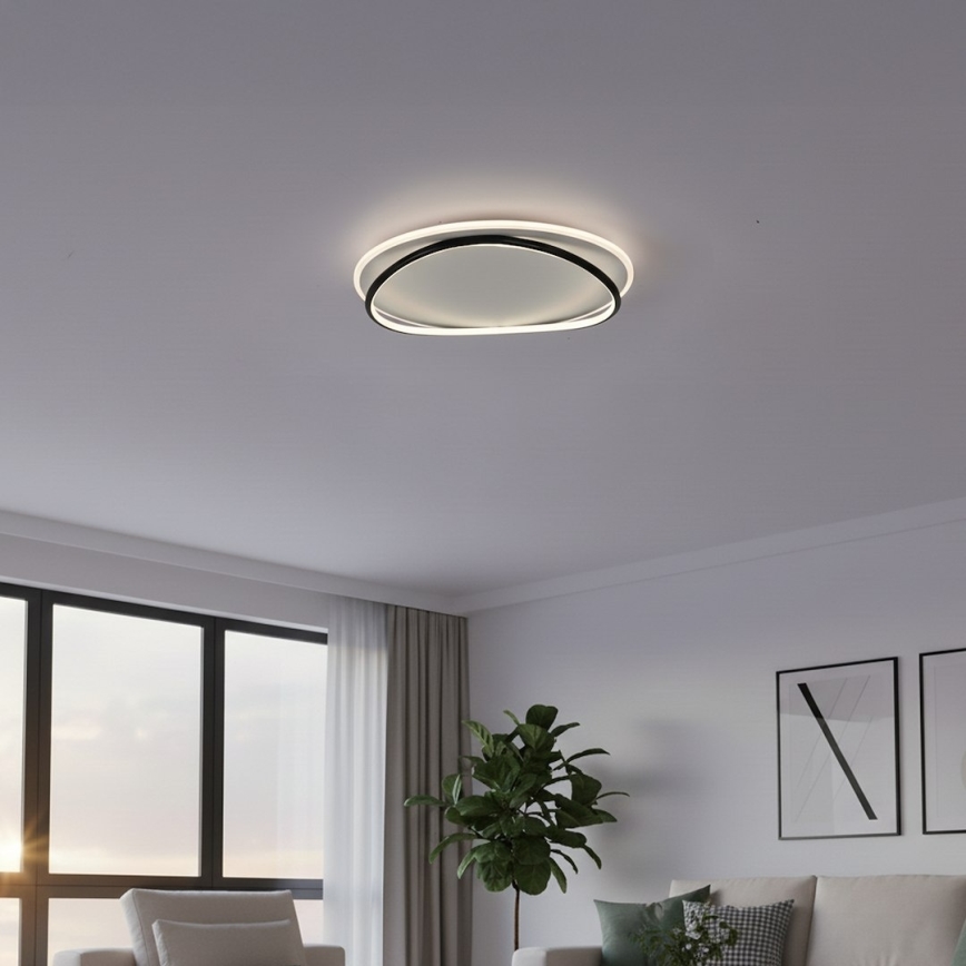 LED-taklampa HALO LED/38W/230V Ø 50 cm svart