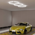 LED taklampa HEXAGON LED/128W/85-265V 6000K 248x97 cm CRI 90 IP54 vit