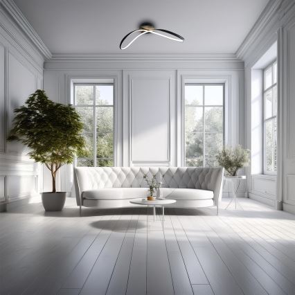 LED taklampa INFINITY LED/21W/230V svart