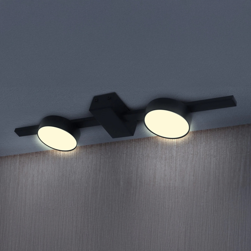 LED taklampa JOY 2xGX53/6W/230V svart