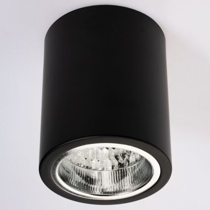 LED Taklampa JUPITER 1xE27/6W/230V 120x98 mm svart