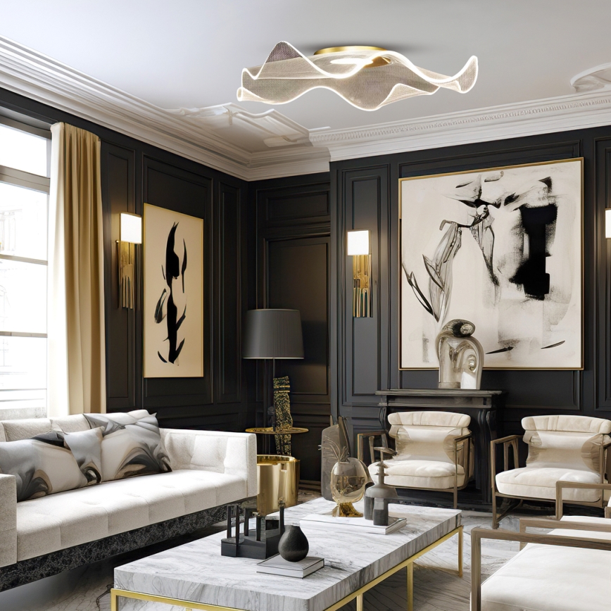 LED taklampa LARGO LED/16W/230V guld