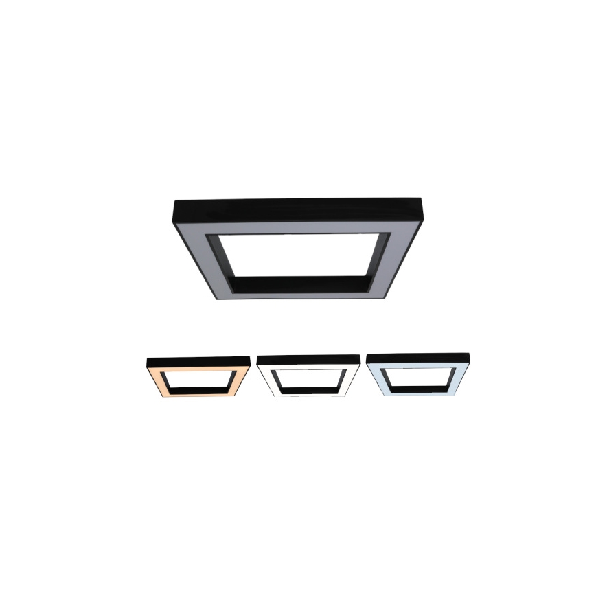 LED-taklampa LED/100W/230V 3000/4000/6500K 80x80 cm svart