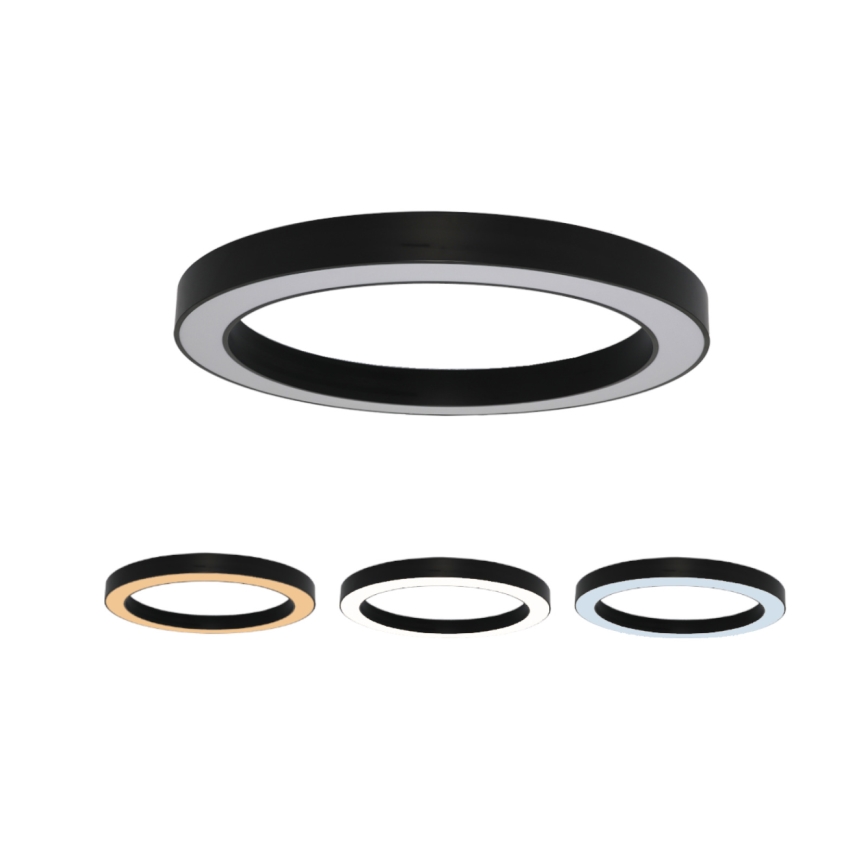 LED taklampa LED/100W/230V 3000/4000/6500K Ø 100 cm svart