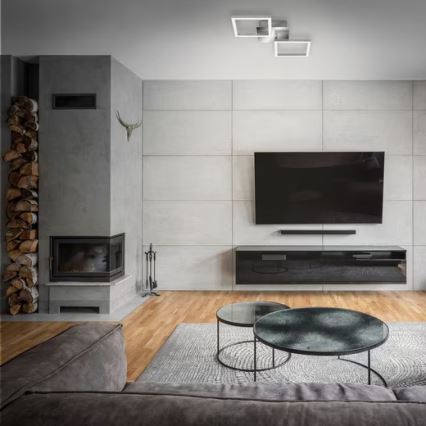 LED taklampa LED/10W/230V 3000K matt krom