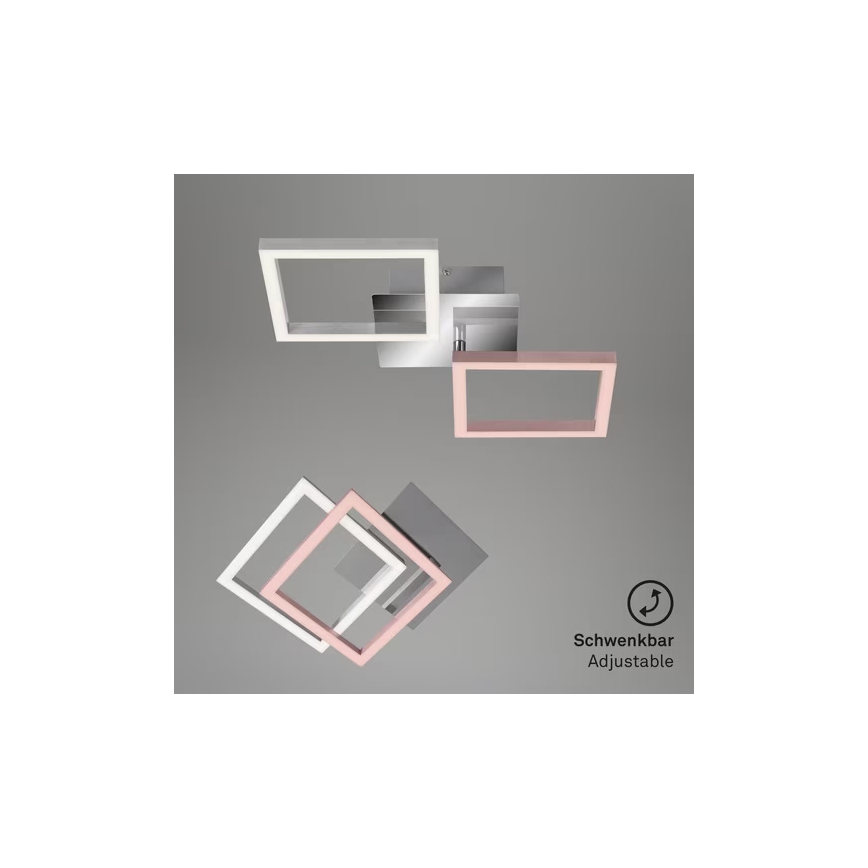 LED taklampa LED/10W/230V 3000K matt krom