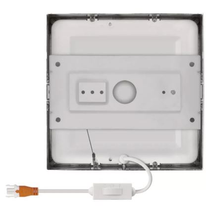 LED taklampa NEXXO LED/12,5W/230V 3000/3500/4000K 17x17 cm skinande krom