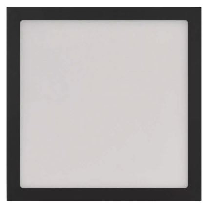 LED Taklampa NEXXO LED/12,5W/230V 3000/3500/4000K 17x17 cm svart