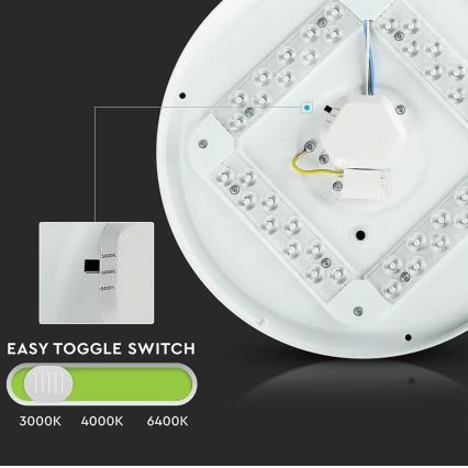 LED Taklampa LED/12W/230V 26cm 3000K/4000K/6400K