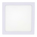 LED taklampa LED/12W/230V 2700K 16,3x16,3 cm vit