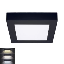 LED taklampa LED/12W/230V 3000/4000/6000K svart vinklat