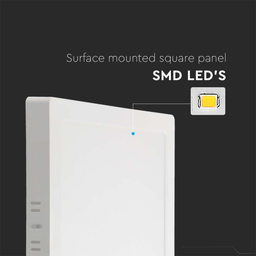 LED taklampa LED/12W/230V 3000K 16,7x16,7 cm vit