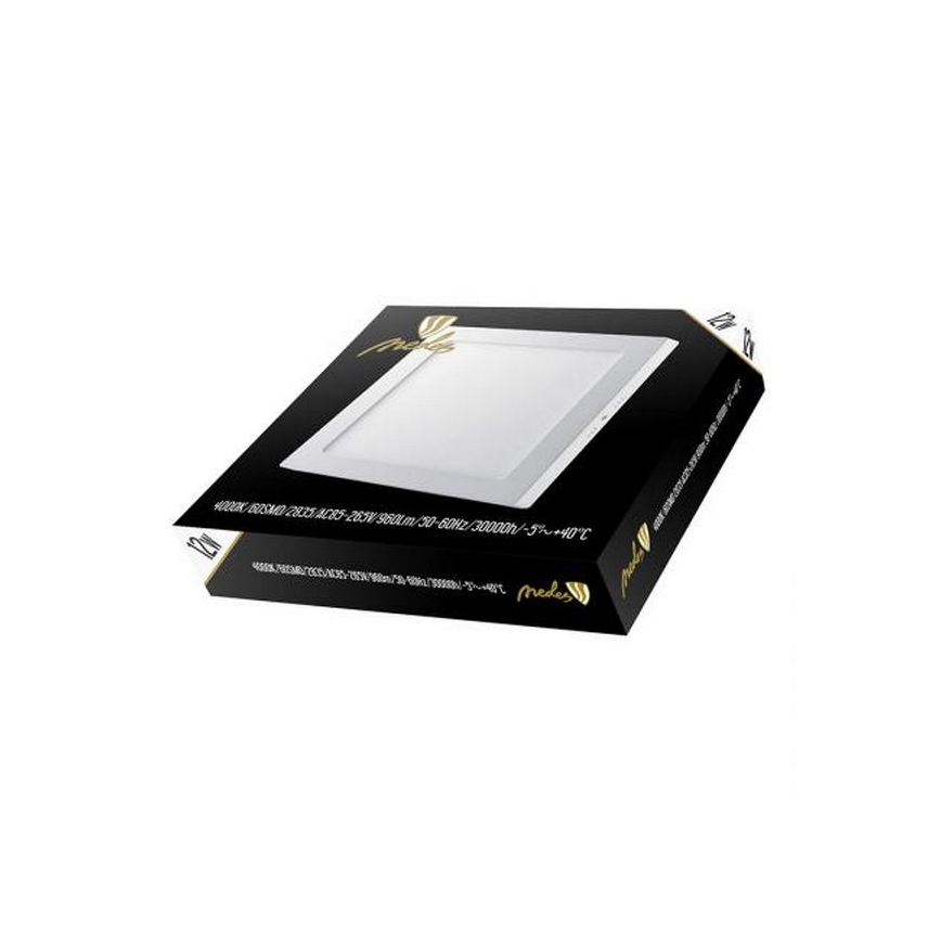 LED taklampa LED/12W/230V 4000K 17,2x17,2 cm