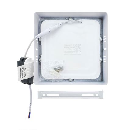 LED taklampa LED/12W/230V 4200K 16,3x16,3 cm vit