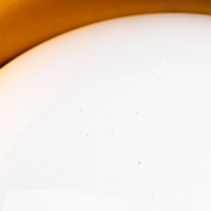LED taklampa LED/12W/230V Ø 32 cm taupe/guld