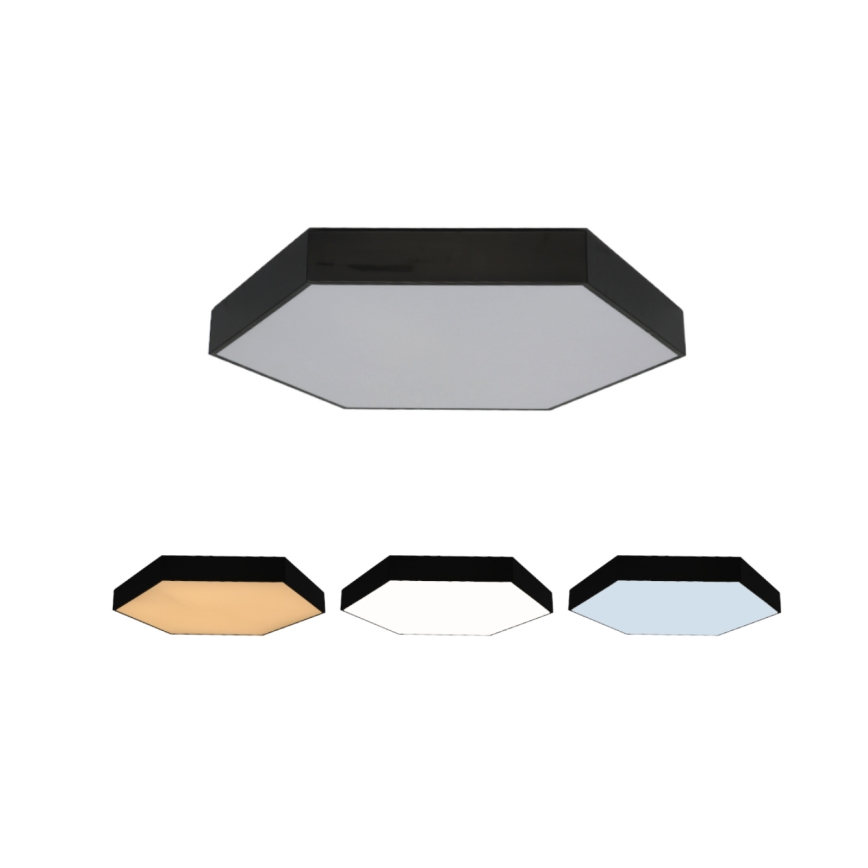 LED-taklampa LED/135W/230V 3000/4000/6500K Ø 80 cm svart