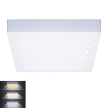 LED taklampa LED/18W/230V 3000/4000/6000K 22,5x22,5 cm vit
