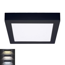 LED taklampa LED/18W/230V 3000/4000/6000K svart vinklat