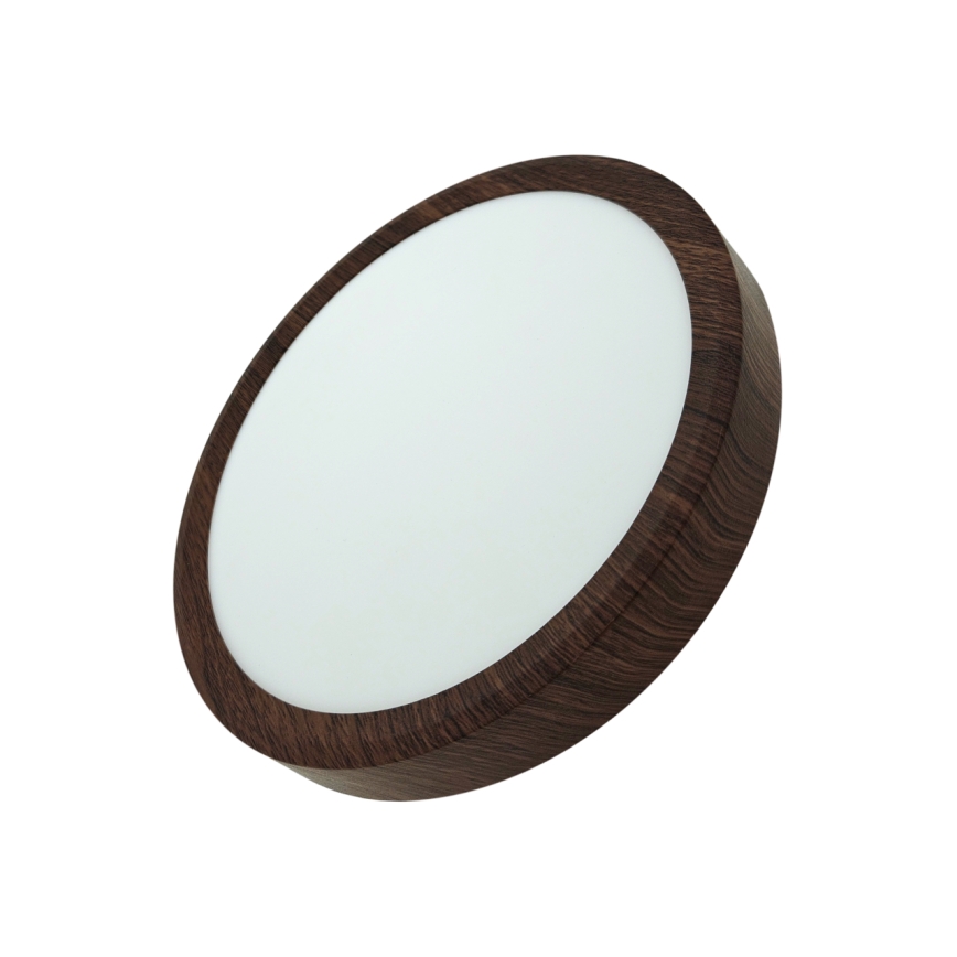 LED taklampa LED/18W/230V 3000/4000/6500K Ø 23 cm brun