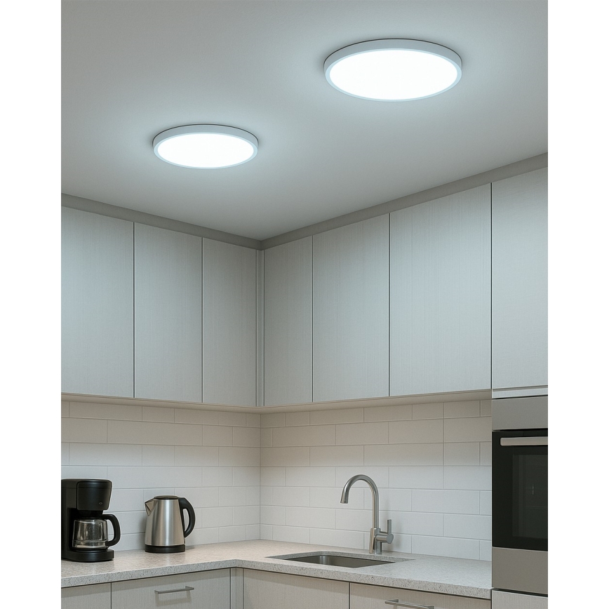 LED-taklampa LED/18W/230V 3000/4000/6500K Ø 23 cm vit