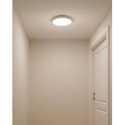 LED-taklampa LED/18W/230V 3000/4000/6500K Ø 23 cm vit