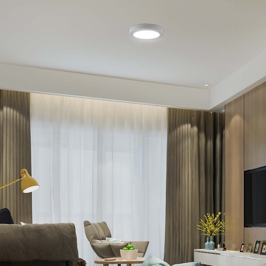 LED taklampa LED/18W/230V 3000K diameter 21,5 cm vit