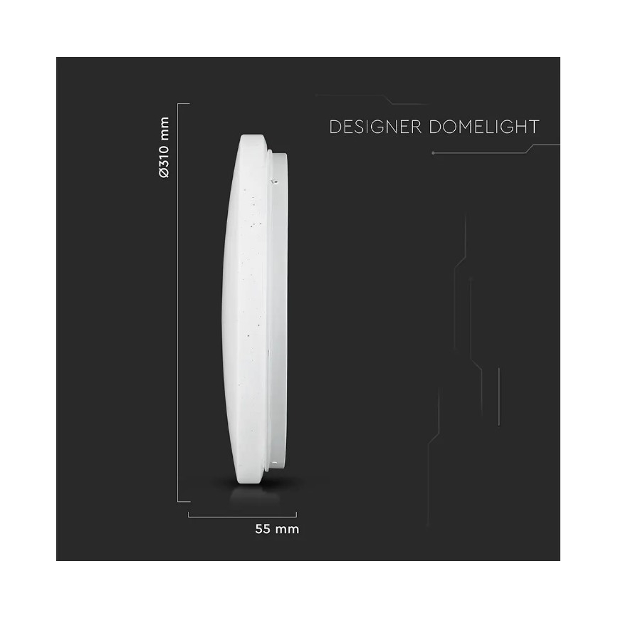 LED Taklampa LED/18W/230V d. 31 cm 3000/4000/6400K