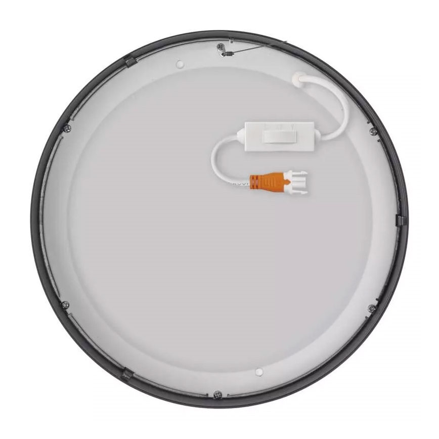 LED Taklampa NEXXO LED/21W/230V 3000/3500/4000K d. 22,5 cm svart