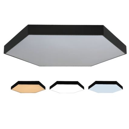 LED taklampa LED/240W/230V 3000/4000/6500K Ø 120 cm svart