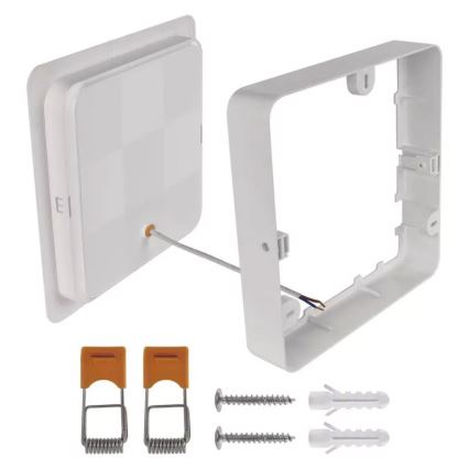 LED taklampa LED/24W/230V 22x22 cm vit