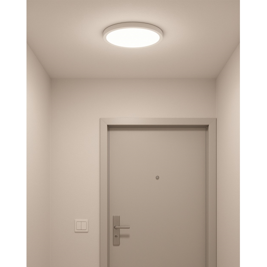 LED taklampa LED/24W/230V 3000/4000/6500K diam. 30 cm vit