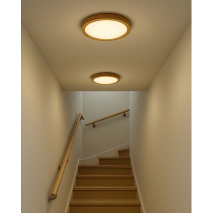 LED taklampa LED/24W/230V 3000/4000/6500K Ø 30 cm beige