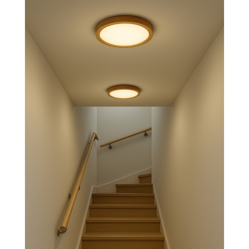 LED taklampa LED/24W/230V 3000/4000/6500K Ø 30 cm beige