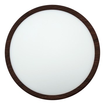 LED taklampa LED/24W/230V 3000/4000/6500K Ø 30 cm brun