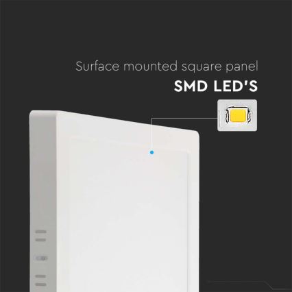 LED taklampa LED/24W/230V 3000K 28,7x28,7 cm vit